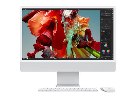 Apple iMac All-In-One Desktop Apple M3 8‑core CPU & 8‑Core GPU (512GB/16GB) w/ 24" 4.5K Retina Display - Silver
