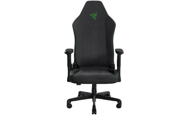 Razer Iskur V2 X (Black) Fabric Ergonomic Gaming Chair w/ High Density Foam Cushions, 2D Armrests, Wide Seat Base, Built-in Lumbar Support, Up To 136kg Max Weight GM