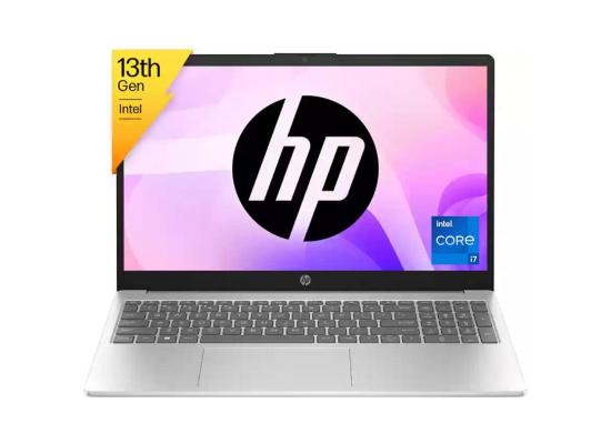 HP Laptop 15-fd0143ne 13th Gen Intel Core i7 10-Cores Slim Design w/ Nvidia 2GB DDR6 Graphic (Customized) - Silver