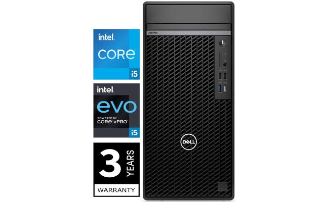 Dell OptiPlex Plus 7020 14Gen Intel Core i5 vPro 14-Cores Tower w/ DDR5 Memory & 3 Years Warranty - Black